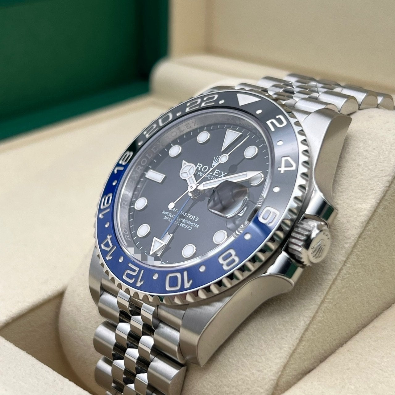 Pre-Owned Rolex GMT Master II 126710BLNR Batman Jubilee Bracelet 40mm