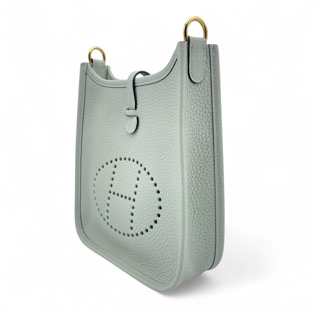 Pre-Owned Hermes Mini Evelyn Amazone TPM Grineve Taurillon Clemence Gold Hardware B Stamped