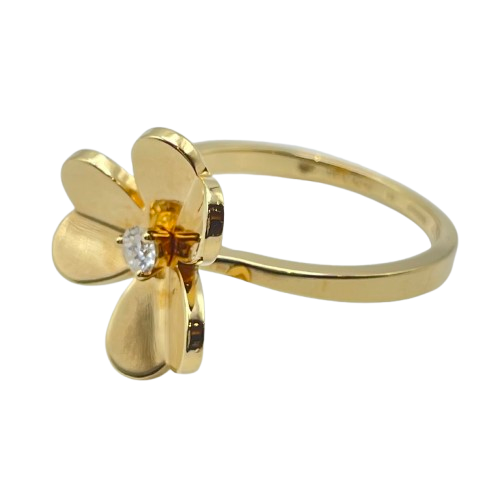 プレオウンドヴァンクリーフ&アーペル フリヴォル リング VCARP2DS55 ダイヤモンド イエローゴールド 55(15号)