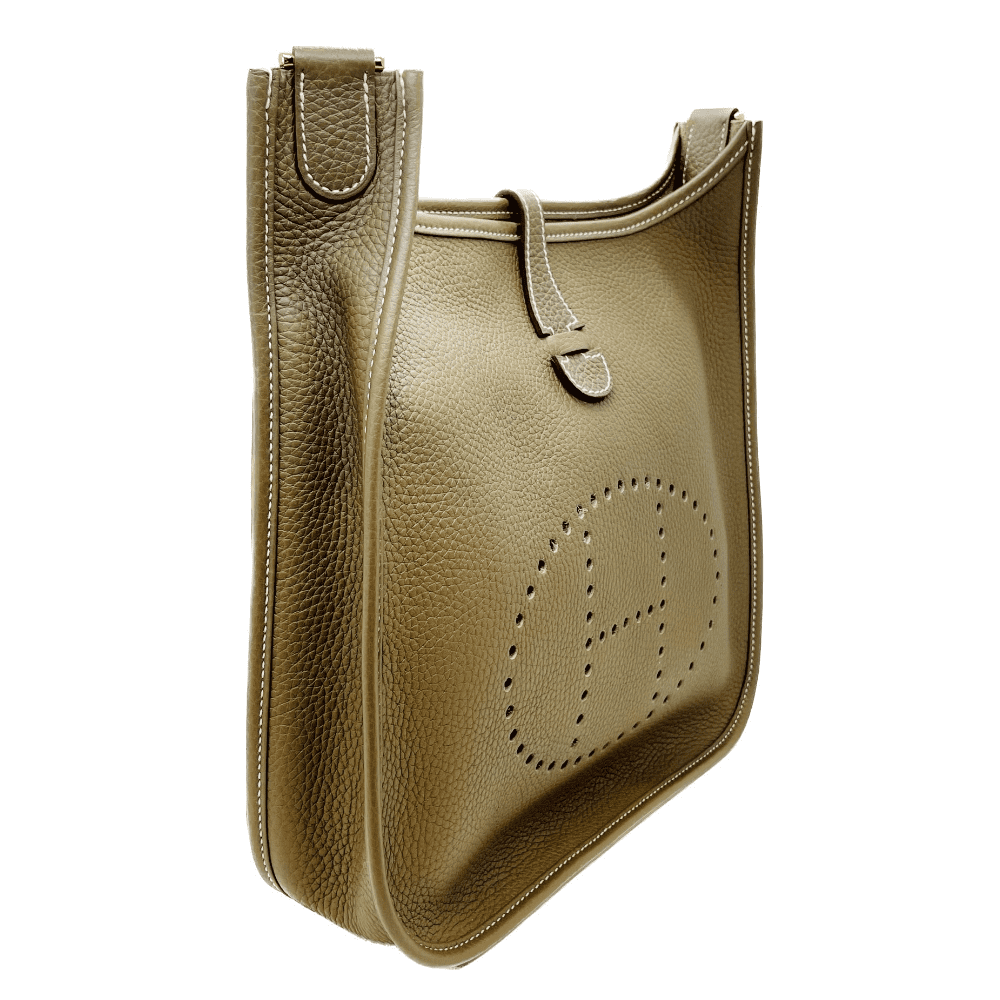 プレオウンド エルメス エヴリン PM トリヨンクレマンス エトゥープ ゴールド金具 U刻印