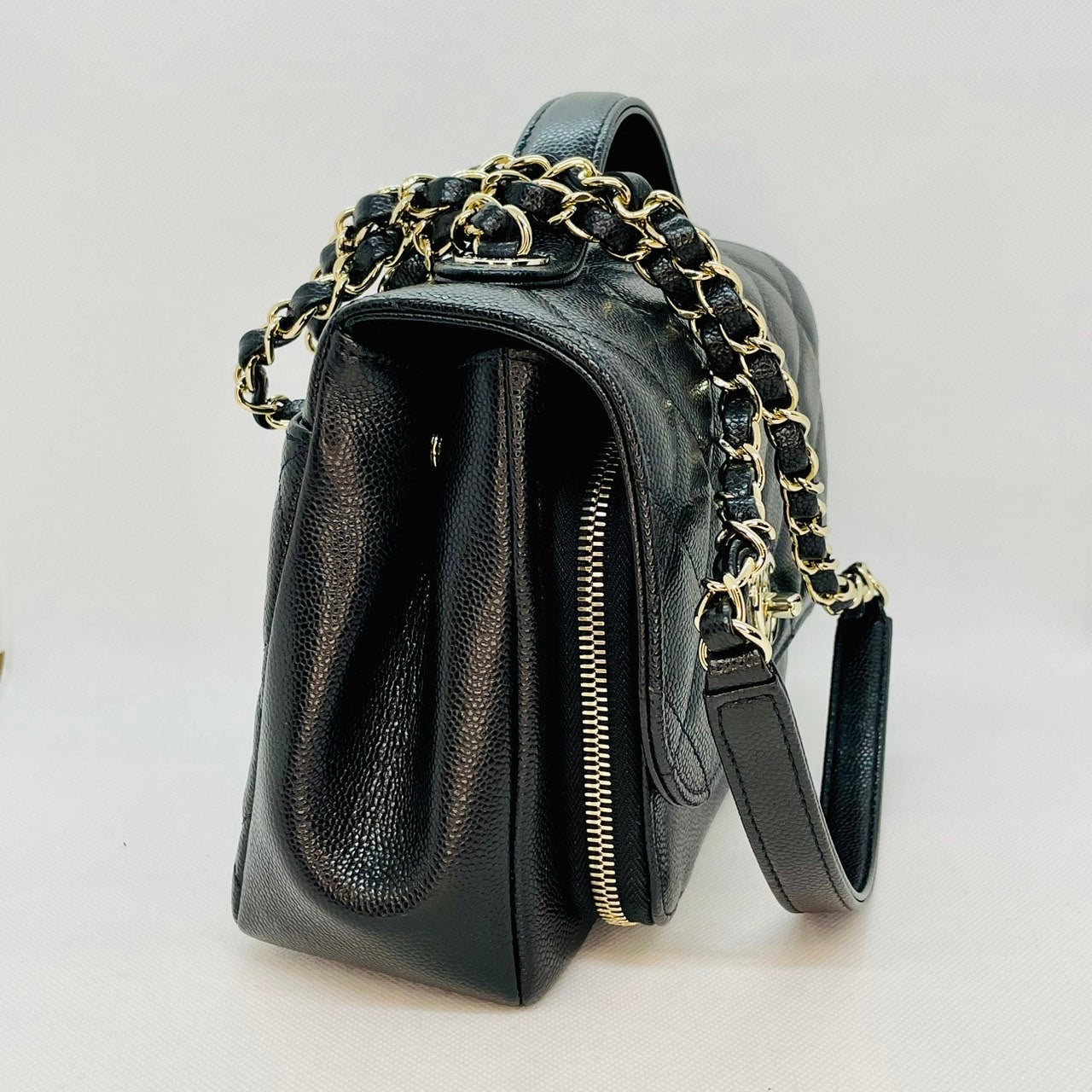 Pre-Owned Chanel Business Affinity Caviar Skin Black