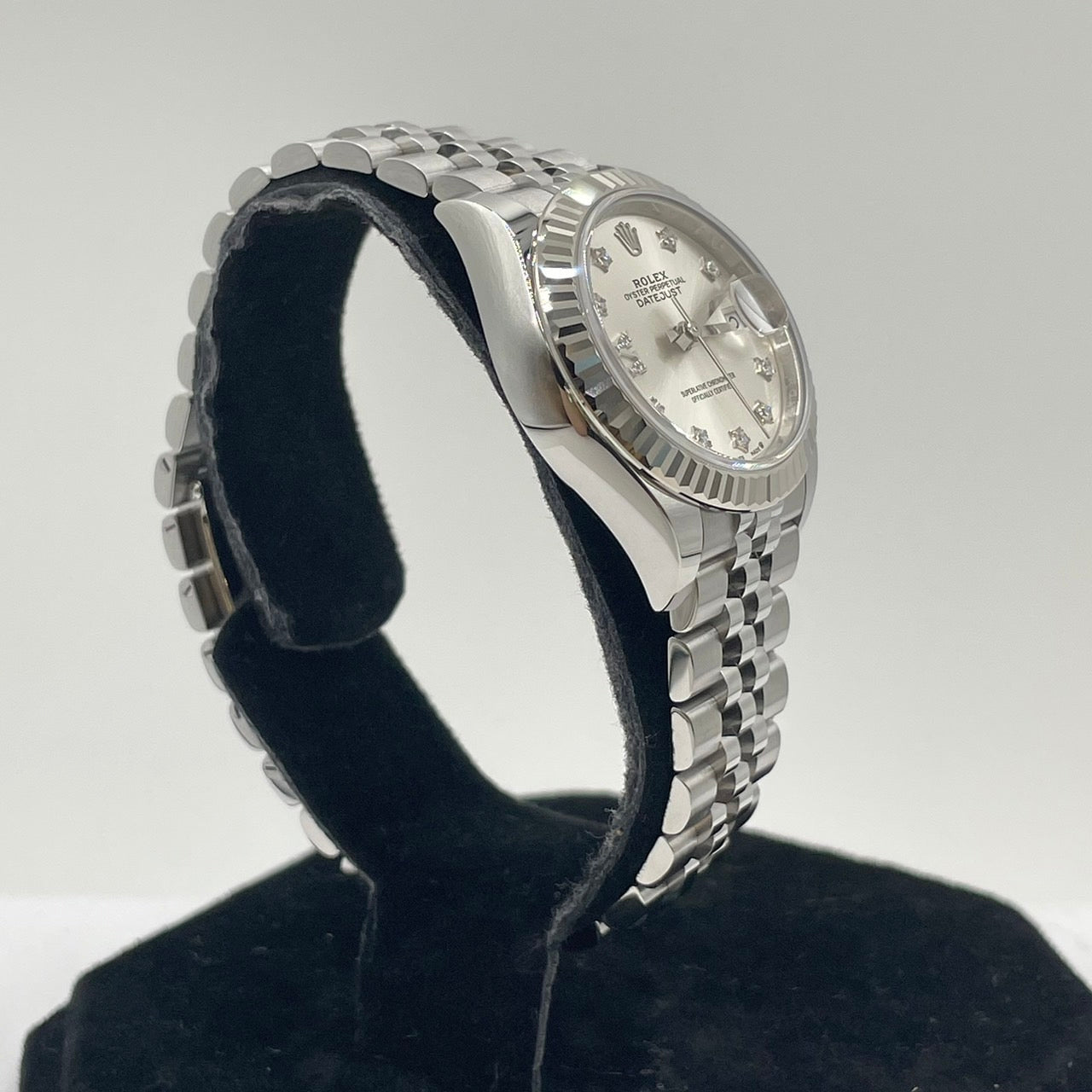 Pre-Owned Rolex Datejust 279174G 9P/IX Diamond Jubilee Bracelet Silver 28mm