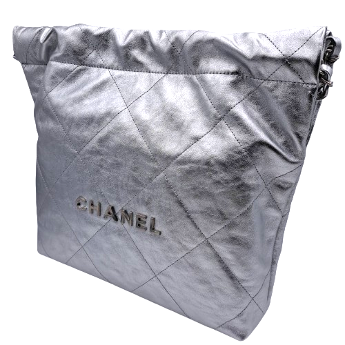 プレオウンド CHANEL シャネル22 チェーンショルダー シルバー AS3260