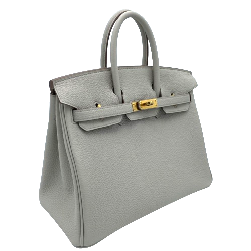 Hermes Birkin 25 Beton Togo Gold Hardware B가 새겨 져 있습니다