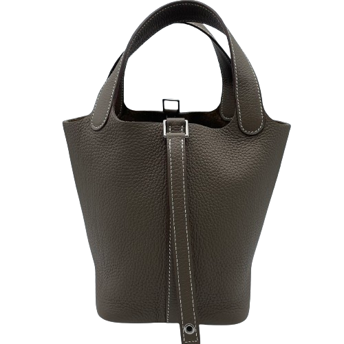 プレオウンド エルメス ピコタンロック PM B刻印 シルバー金具 エトゥープ