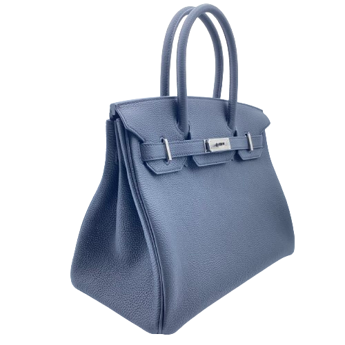 Hermes Birkin 30 Black Togo Silver Metal Fittings u 조각