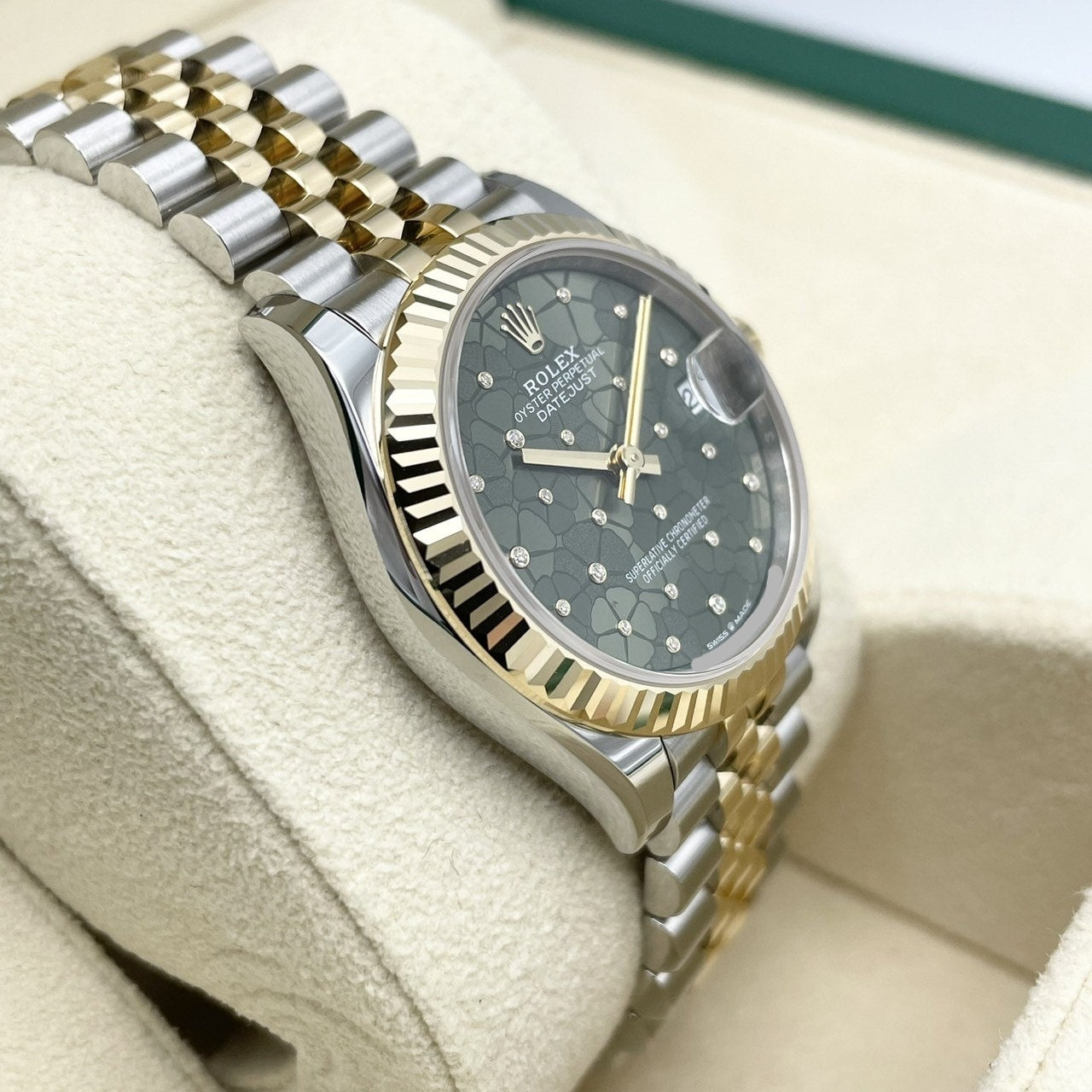 プレオウンド ロレックス デイトジャスト 278273 ダイヤ入りフローラルモチーフ ジュビリーブレス 31mm