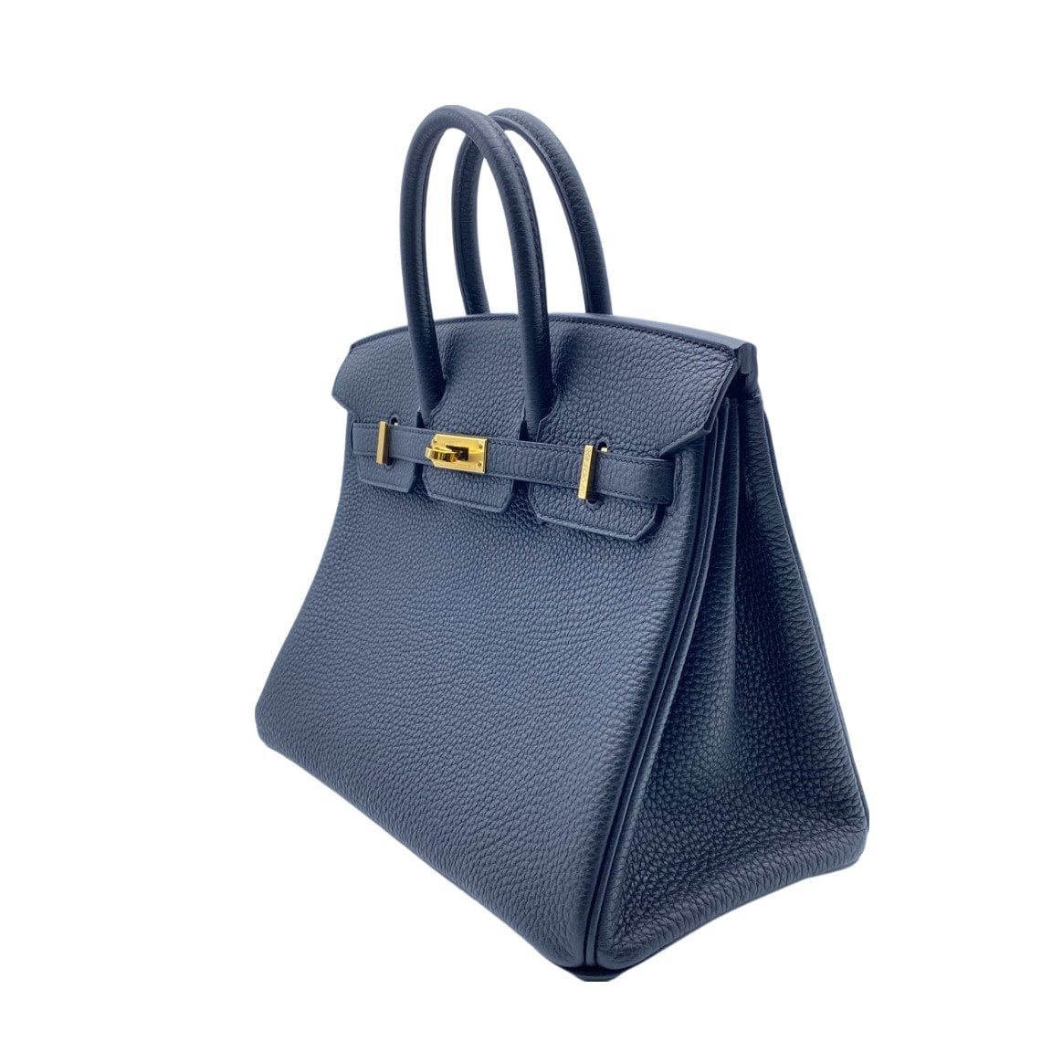 Hermes Birkin 25 Noir Togo Gold Hardware U Engraved