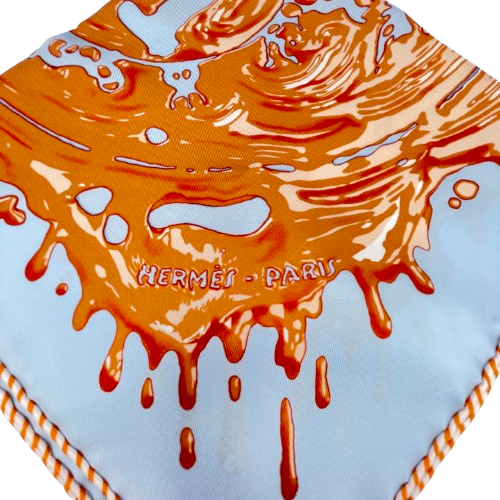 プレオウンド エルメス ガヴロッシュ Peinture Fraiche カレ45 シルク