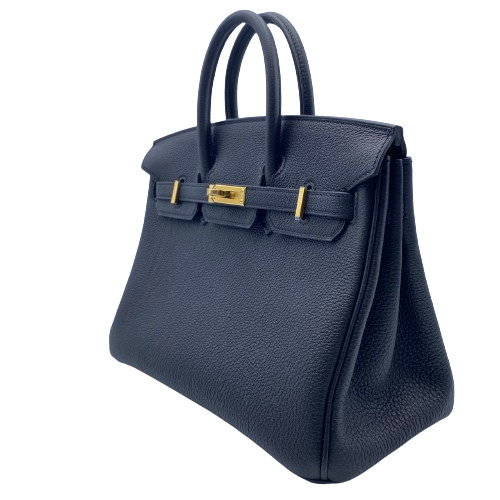 Hermes Birkin 25 Black Togo Gold Hardware W가 새겨 져 있습니다
