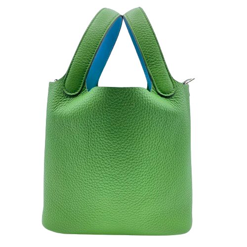 プレオウンド エルメス ピコタンロック PM ヴェールユッカ/セレスト トリヨンモーリス シルバー金具 B刻印