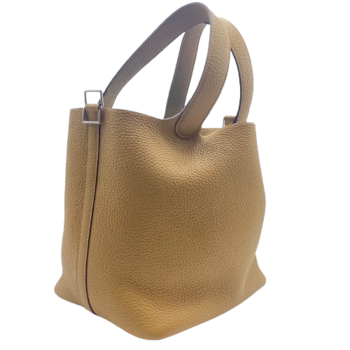 Hermes Picotin Lock MM 비스킷 Torillon Clemence Silver Fittings B 조각.