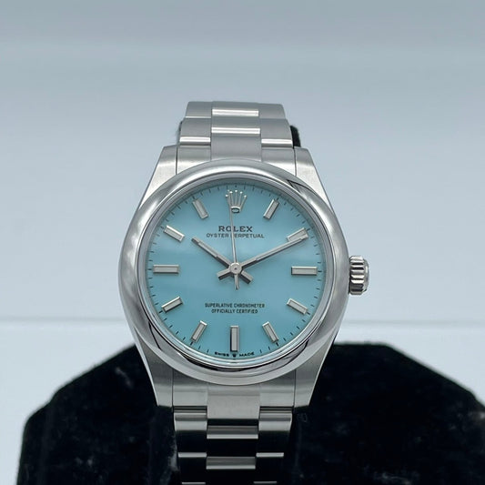 Pre-Owned Rolex Oyster Perpetual 277200 Oyster Bracelet Turquoise 31mm