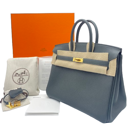 Hermes Birkin 25 Verfonse Togo Gold Hardware u는 새겨 져 있습니다