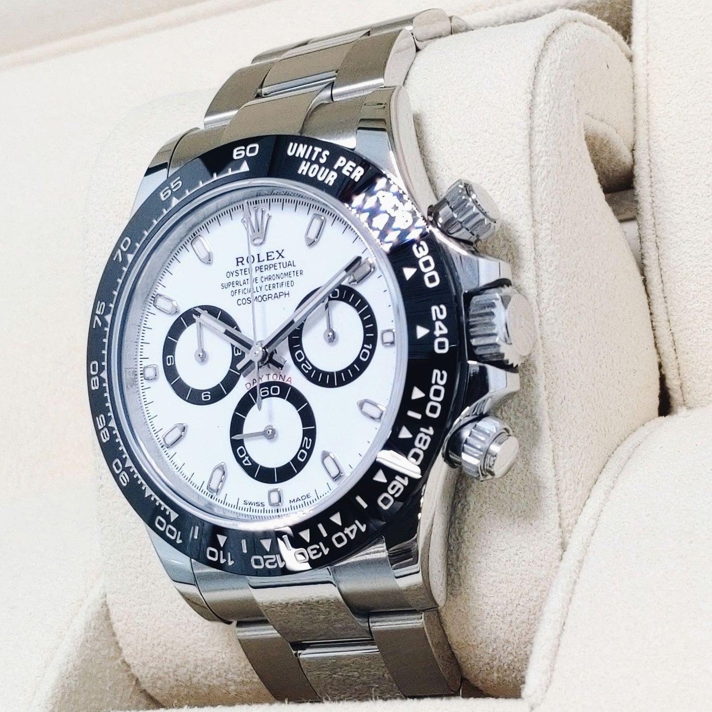 Pre-Owned Rolex Daytona 116500LN Oyster Bracelet White