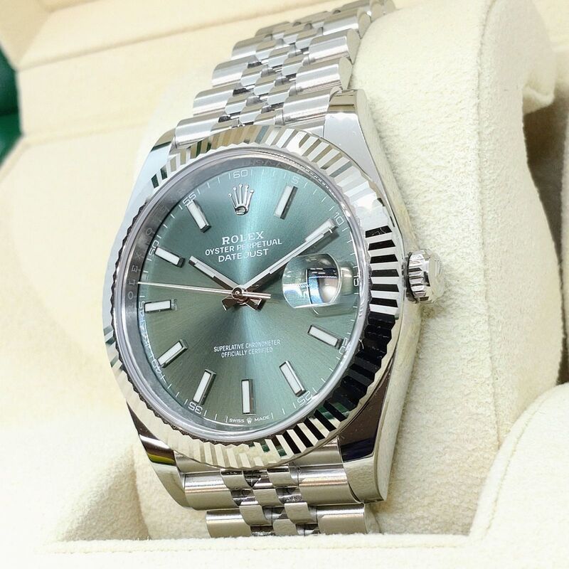 Pre-Owned Rolex Datejust 126334 Mint Green