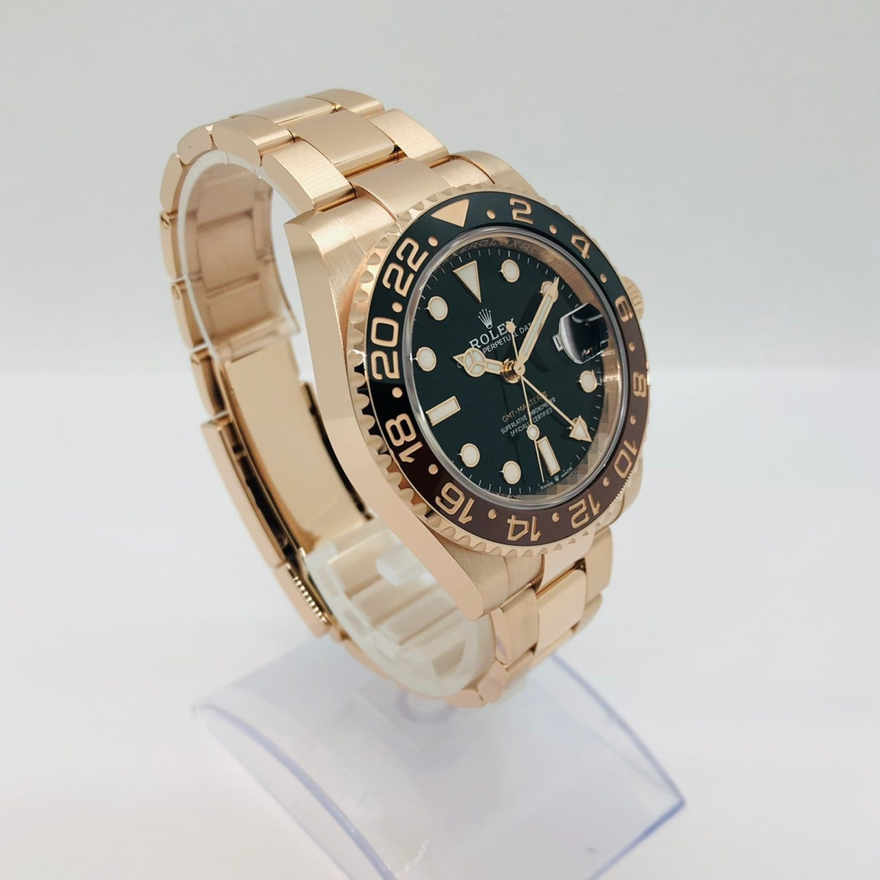 롤렉스 GMT 마스터 II 126715CHNR 굴 팔찌 블랙 골드