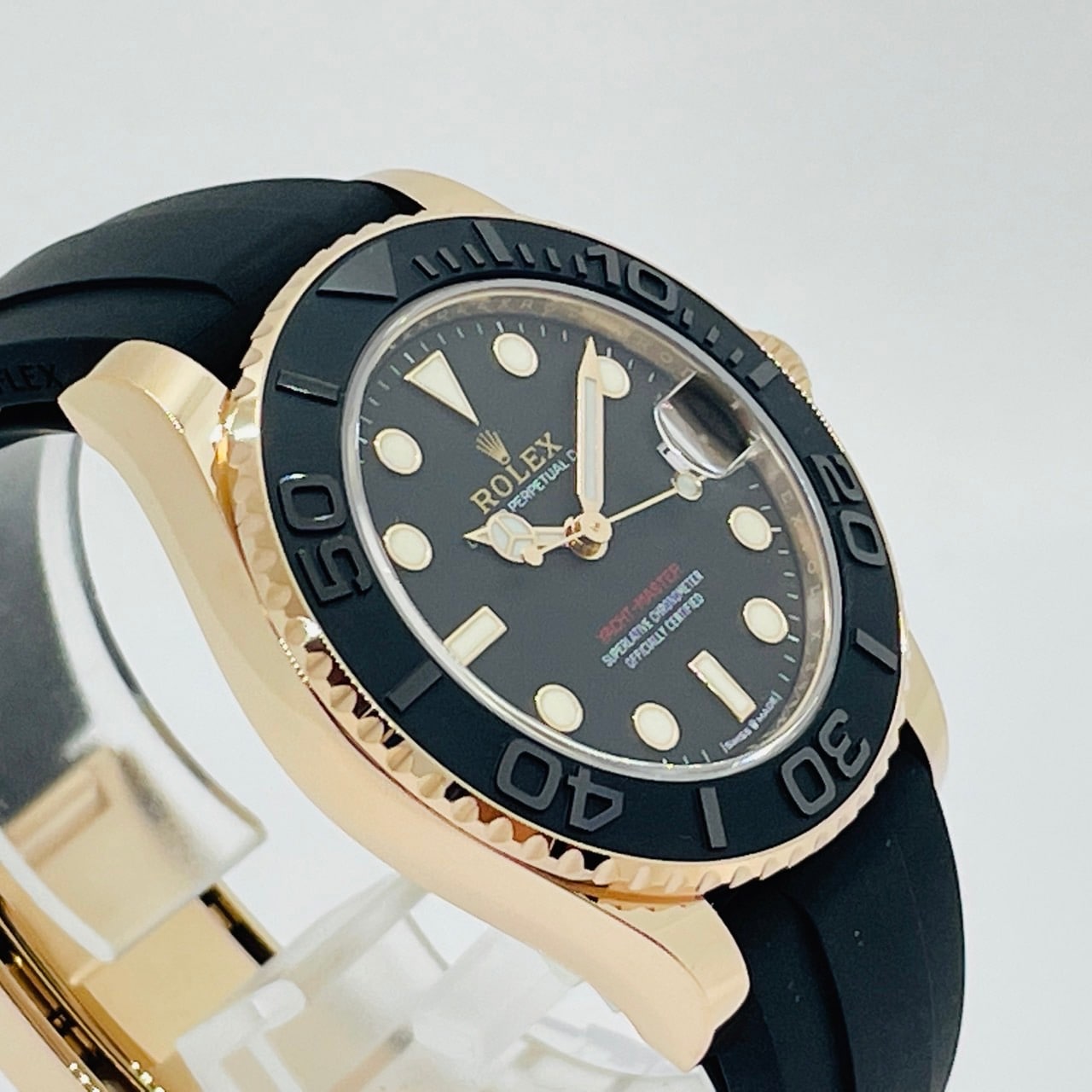 사전 소유의 롤렉스 yachtmaster 37 268655 블랙