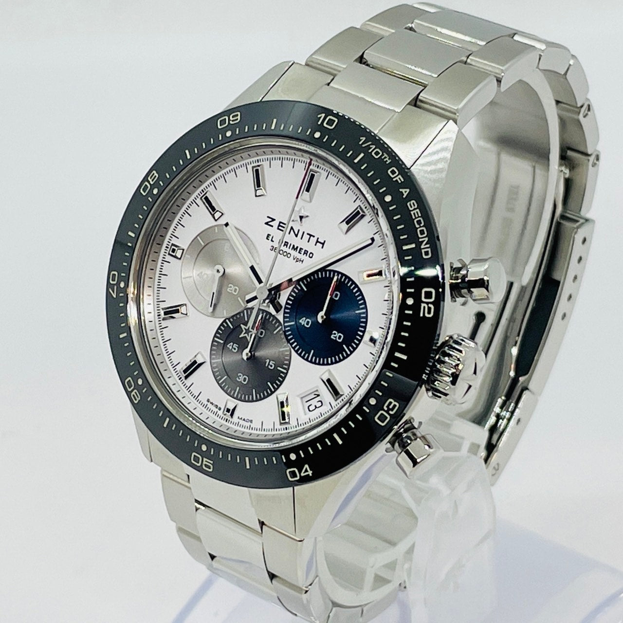 プレオウンド ゼニス ZENITH クロノマスタースポーツ 03.3100.3600/69.M3100 ホワイト 41mm