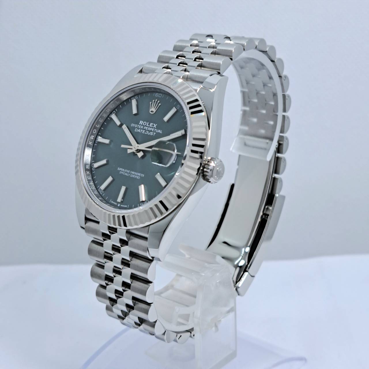 Pre-Owned Rolex Datejust 126334 Mint Green