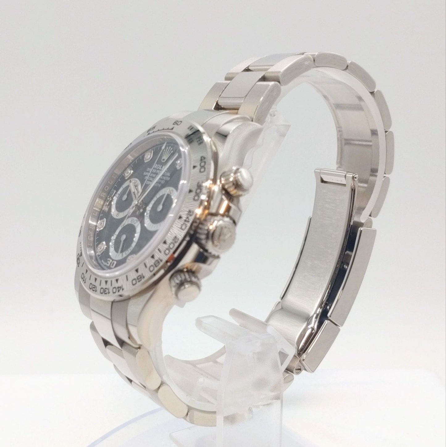 Pre-Owned Rolex Daytona 116509G Oyster Bracelet Steel & Black