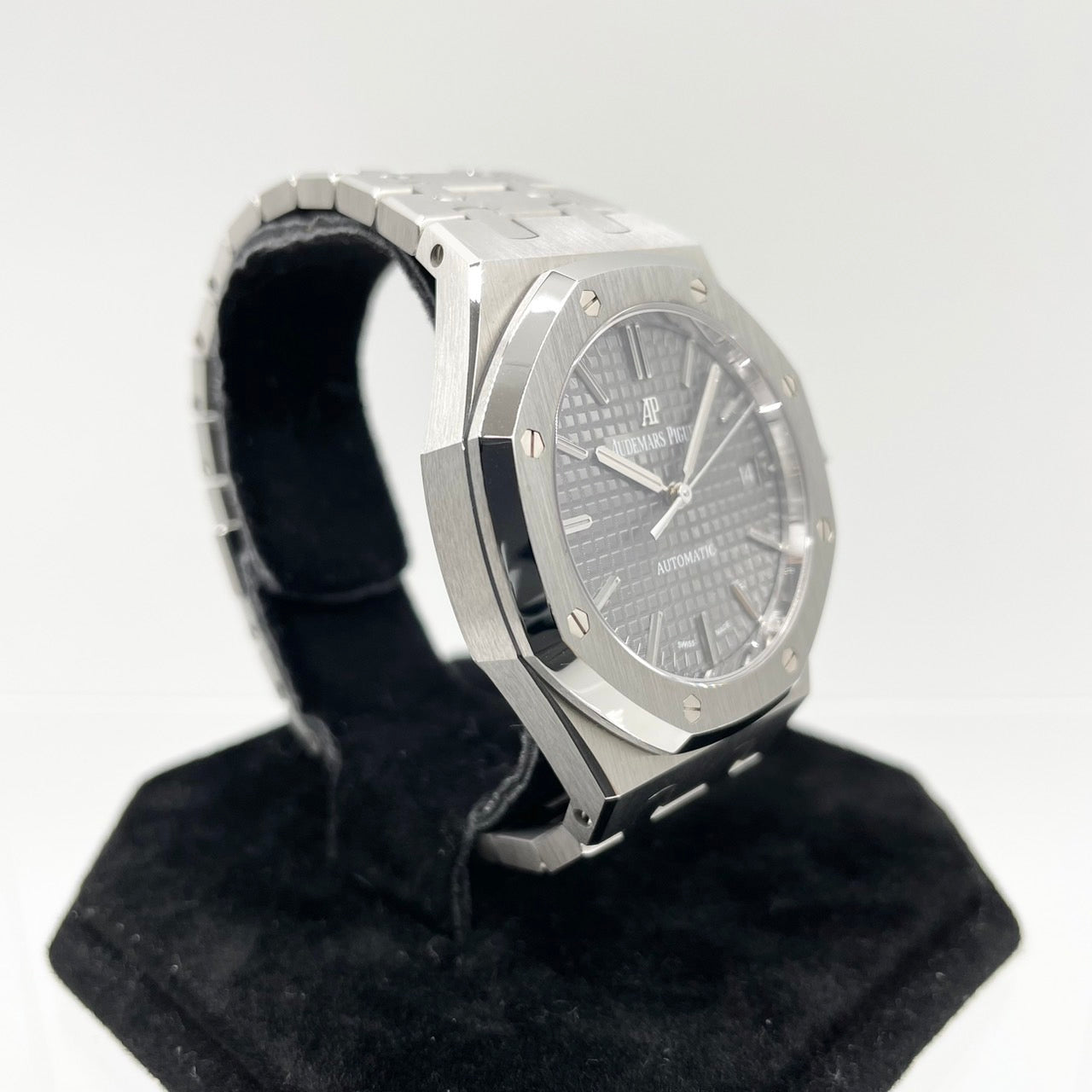 사전 소유의 Audemars Piguet Royal Oak 15450st.oo.1256st.02 회색 37mm