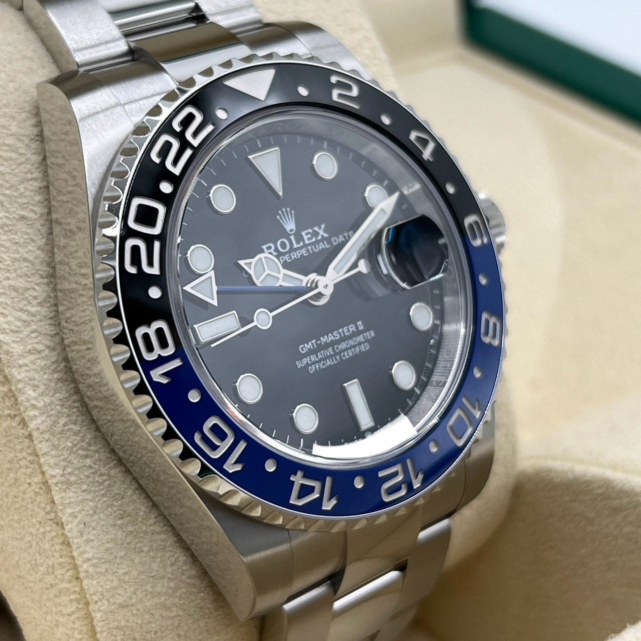 롤렉스 GMT 마스터 II 126710BLNR 굴 팔찌 검은 배트맨 40mm