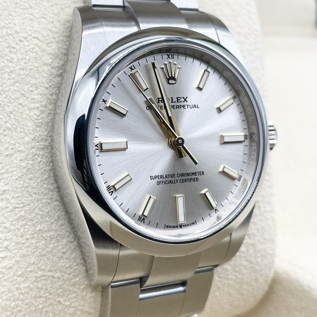 プレオウンド ロレックス オイスターパーペチュアル 124200 シルバー オイスターブレスレット 34mm