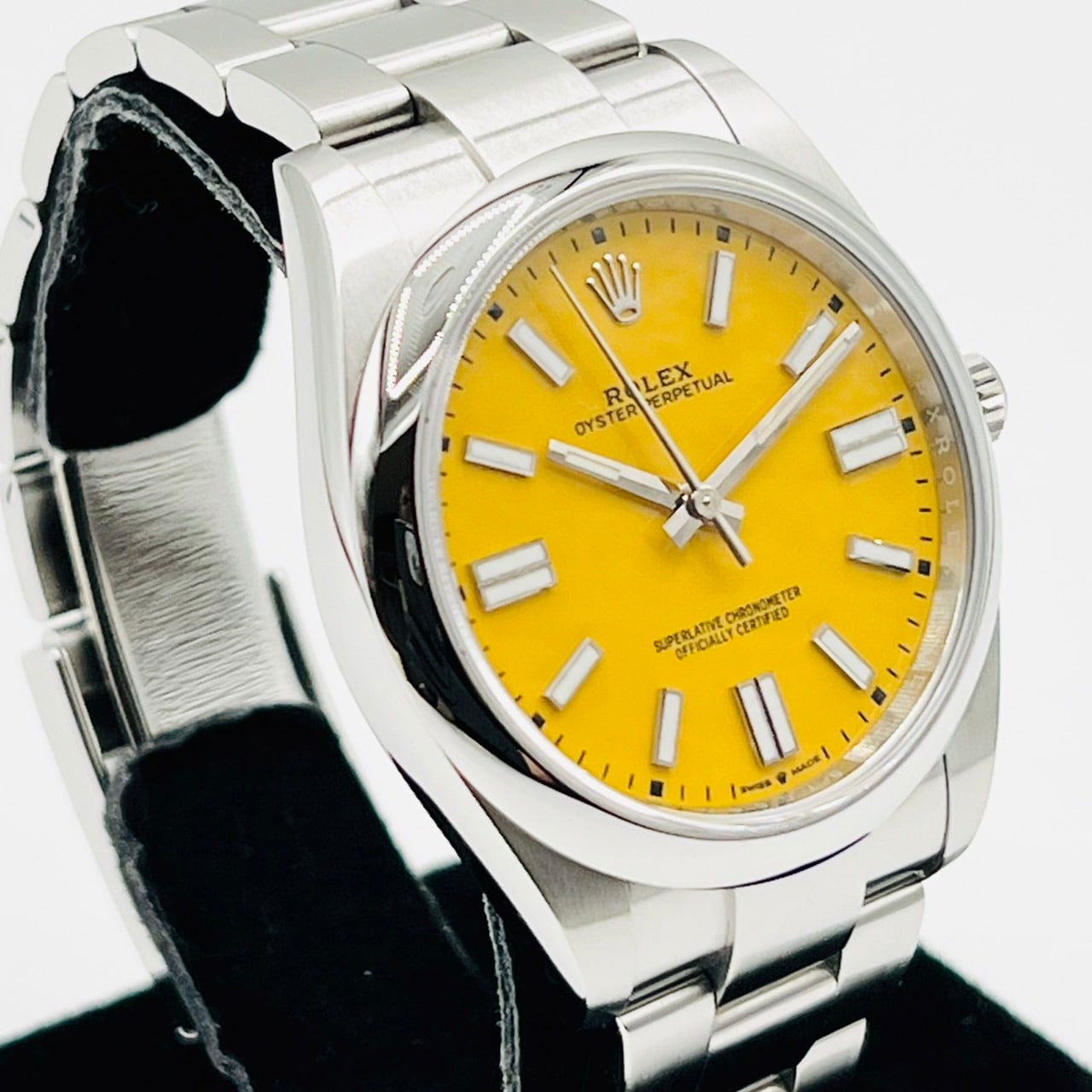 【圣诞老人来了♪】劳力士蚝式恒动 124300 蚝式手链 黄色 41mm
