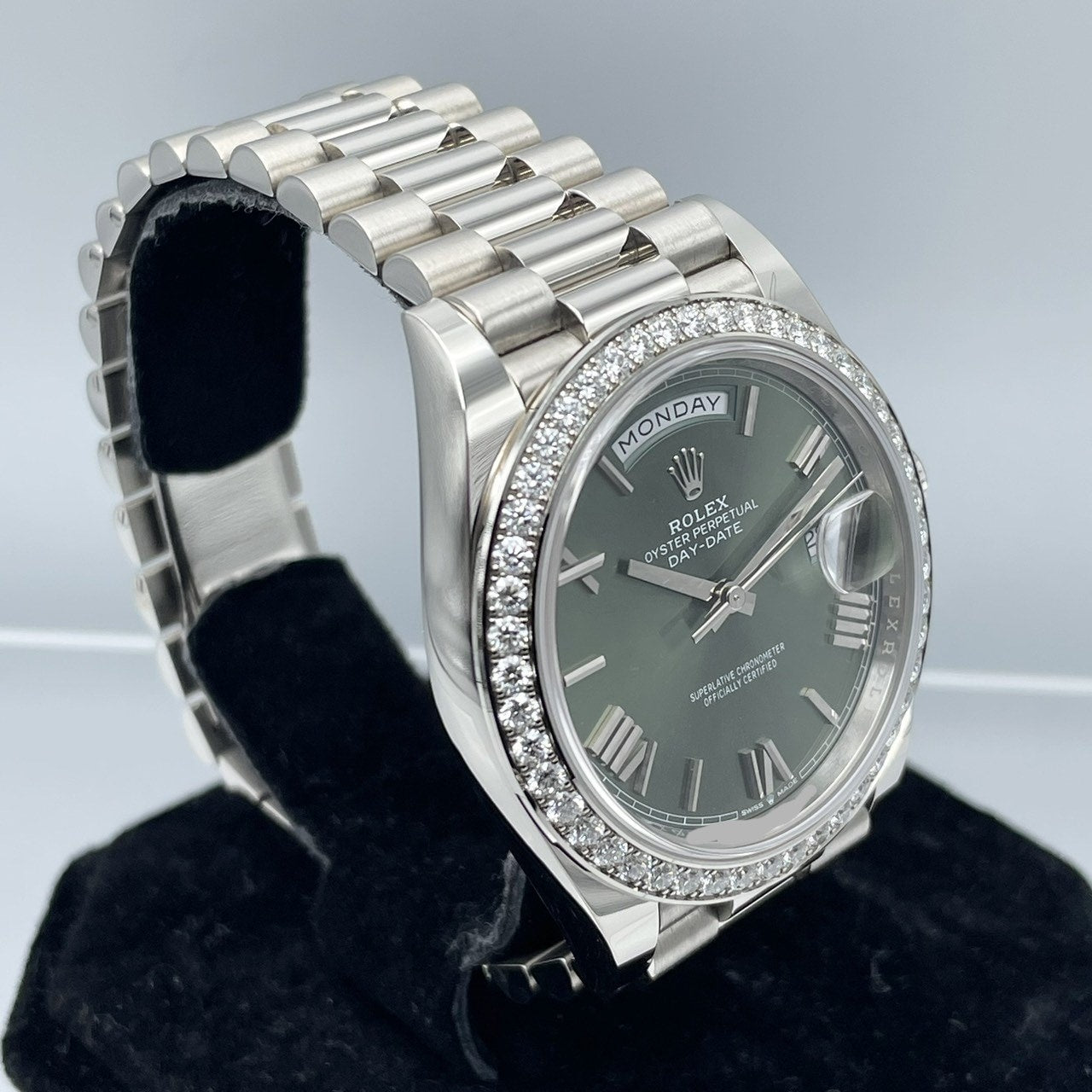 プレオウンド ロレックス デイデイト 228349RBR オリーブグリーン 40mm