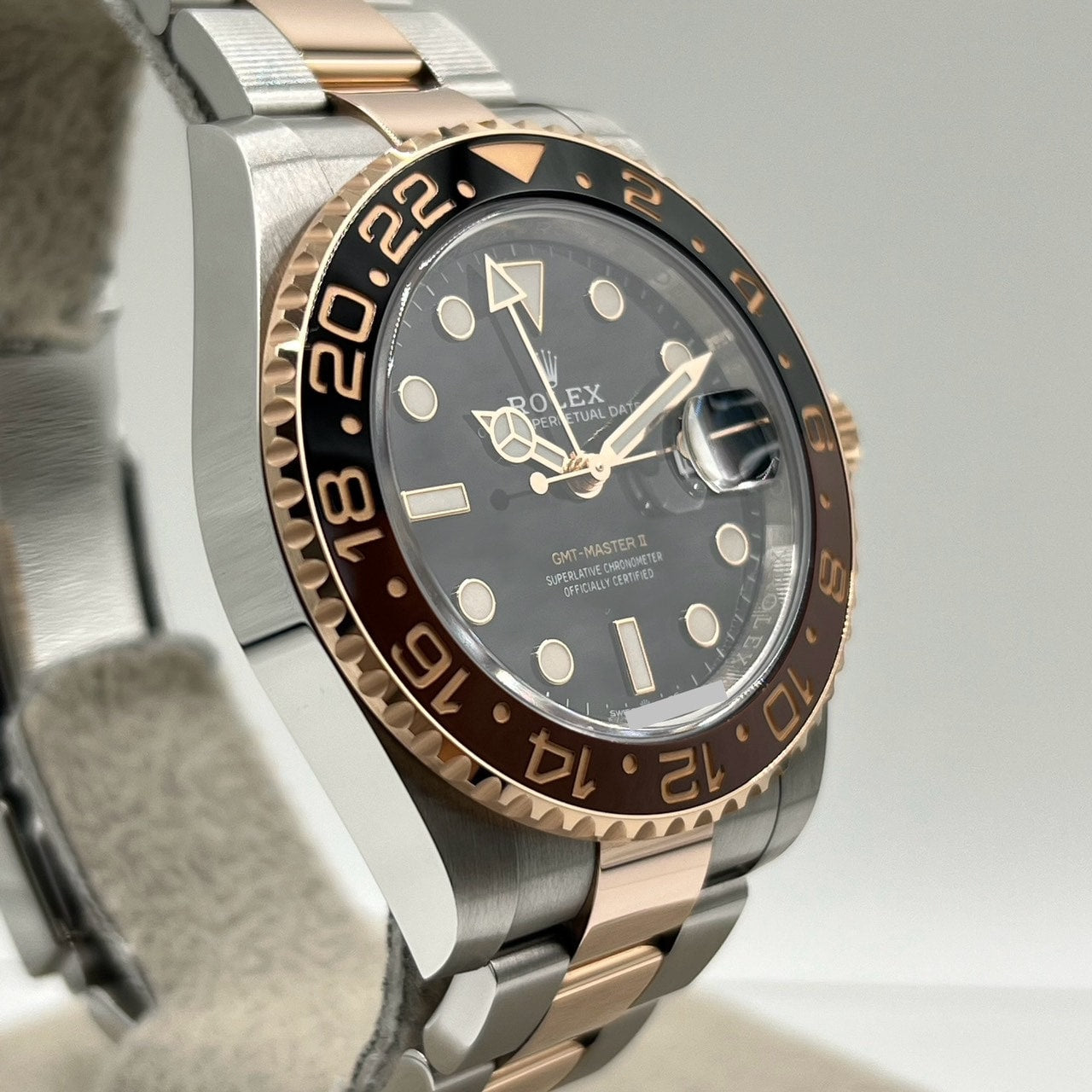 롤렉스 GMT 마스터 II 126711CHNR 굴 팔찌 블랙 40mm