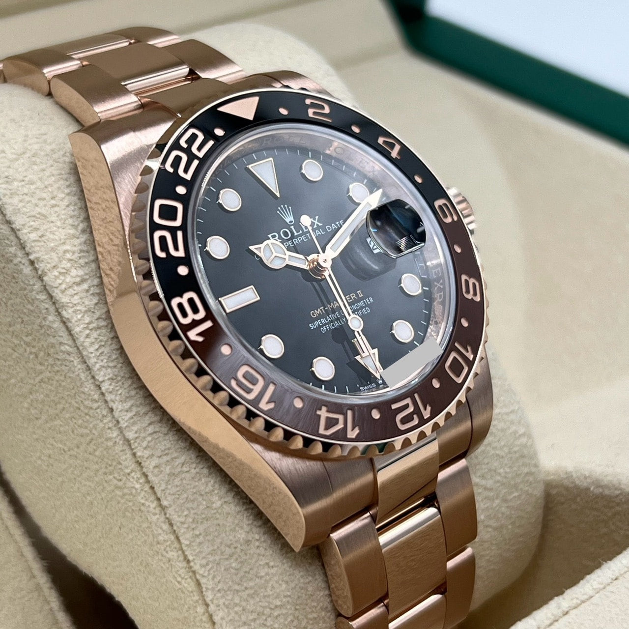 롤렉스 GMT 마스터 II 126715CHNR 굴 팔찌 40mm