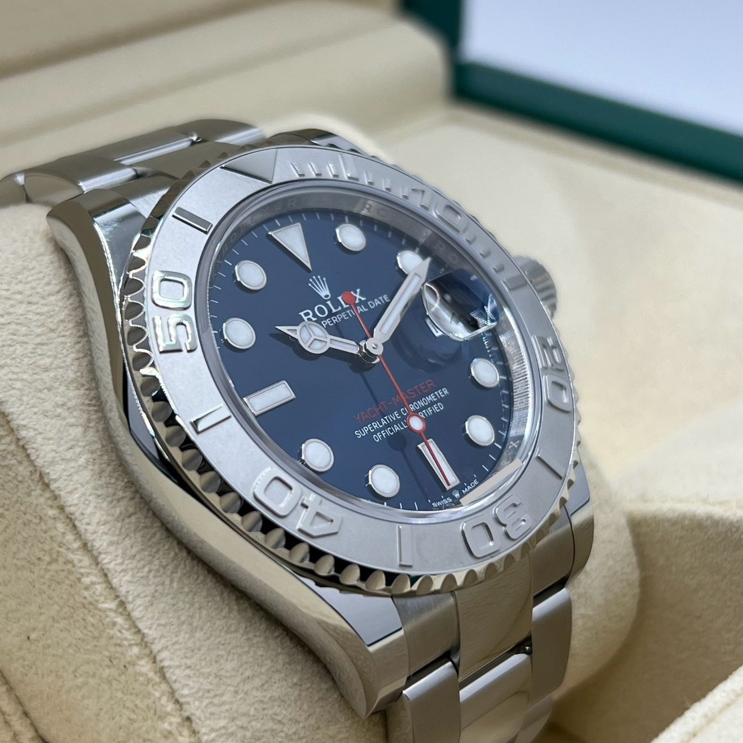 劳力士 Yacht-Master 126622 蚝式手链 亮蓝色 40 毫米