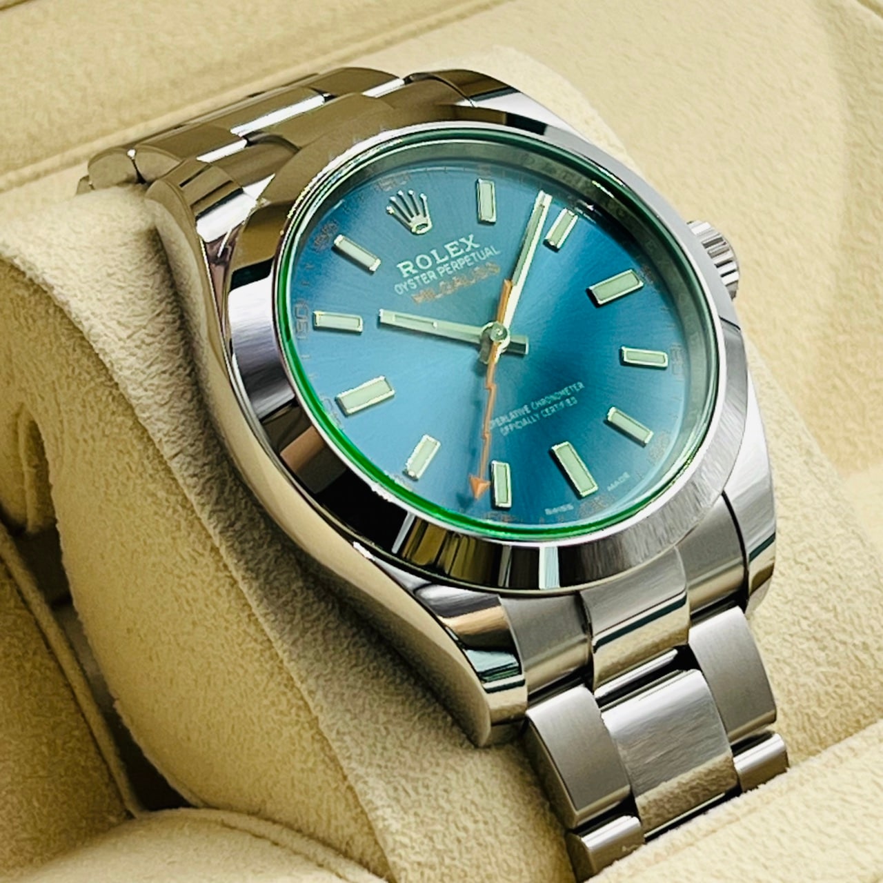 プレオウンド ロレックス ミルガウス 116400GV Zブルー 40mm オイスターブレスレット