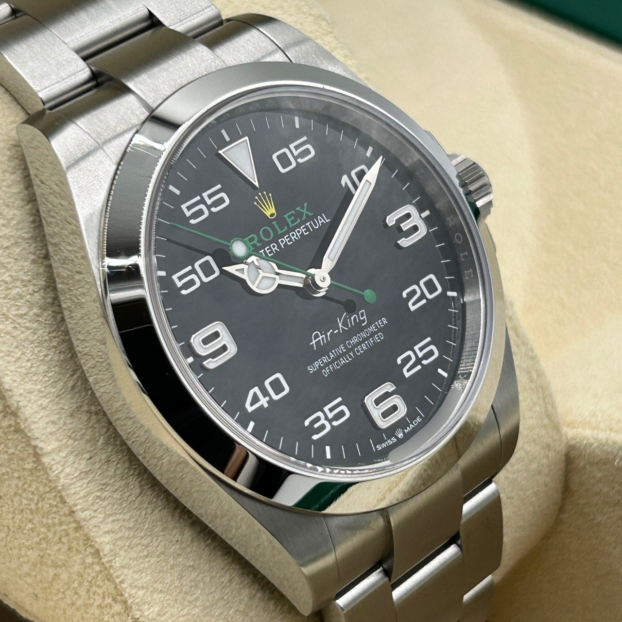 プレオウンド ロレックス エアキング 126900 ブラック 40mm ステンレス オイスターブレスレット