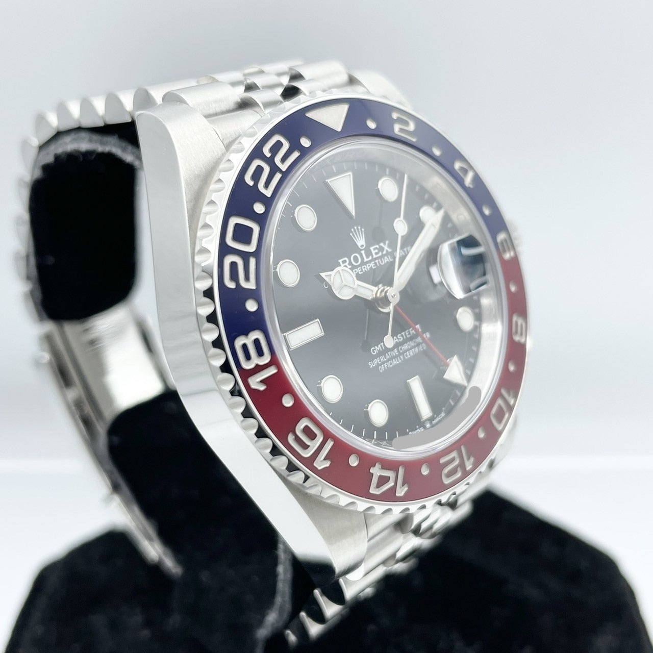 사전 소유 롤렉스 GMT 마스터 II 126710Blro Jubilee 팔찌 검은 40mm