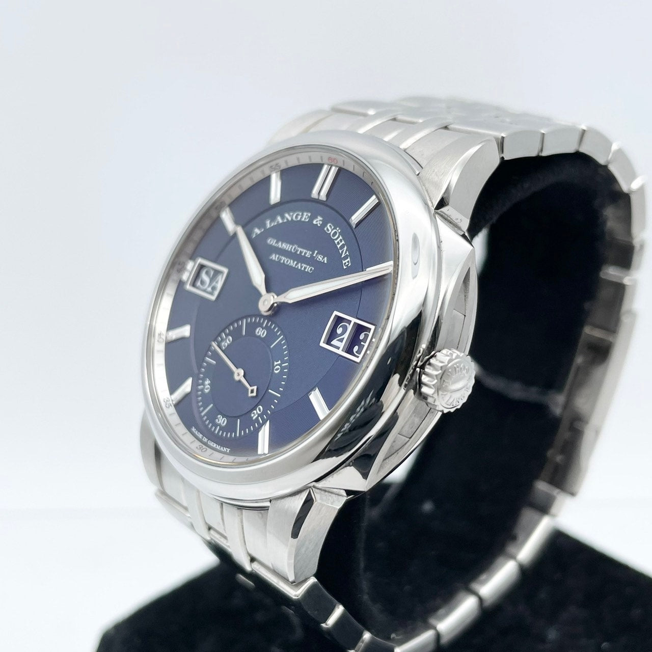 プレオウンド ランゲ&ゾーネ オデュッセウス 363.179 ダークブルー ステンレススチール 40.5mm