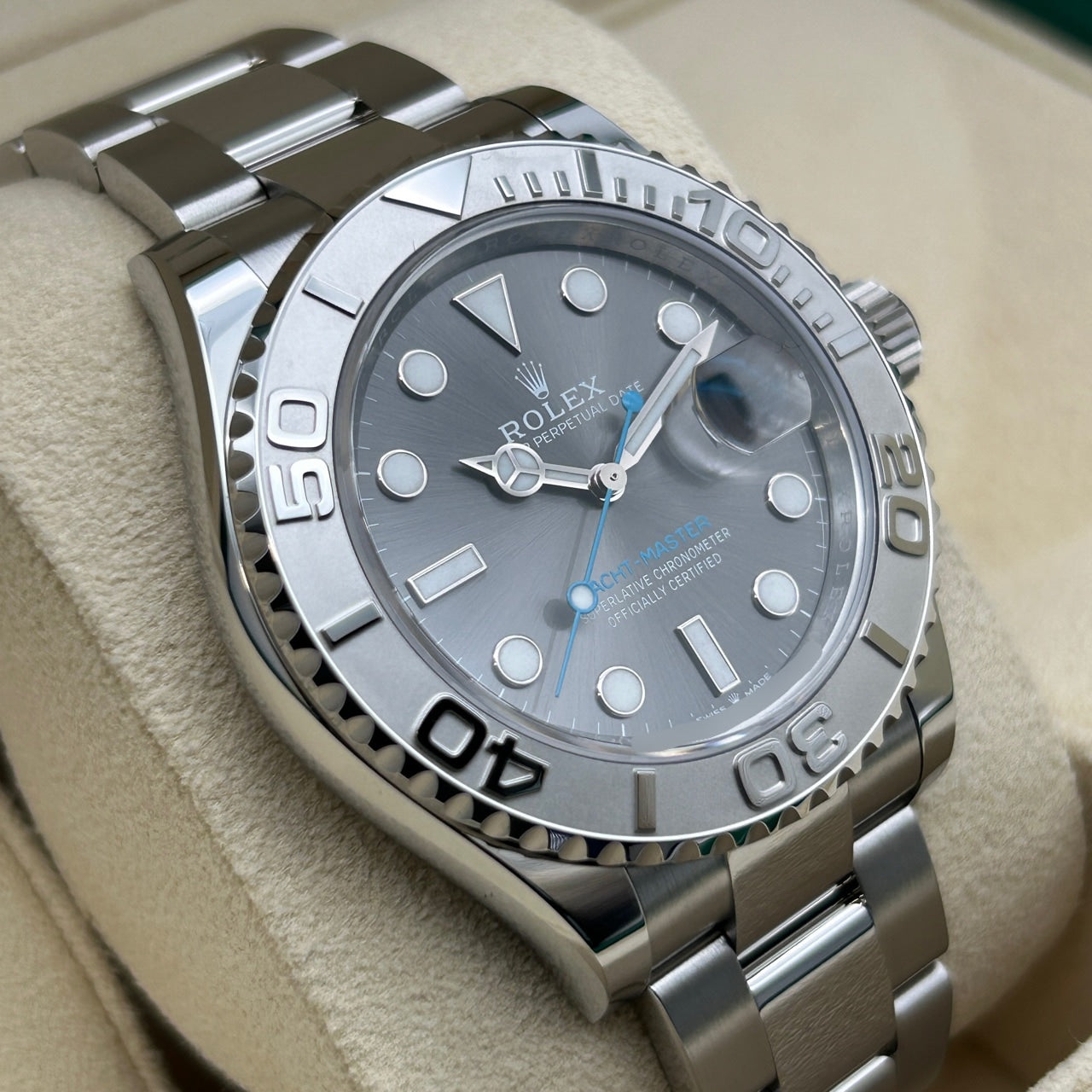 [2024 년 4 월 지불! 】 Yachtmaster 126622 굴 팔찌 다크 로듐 40mm