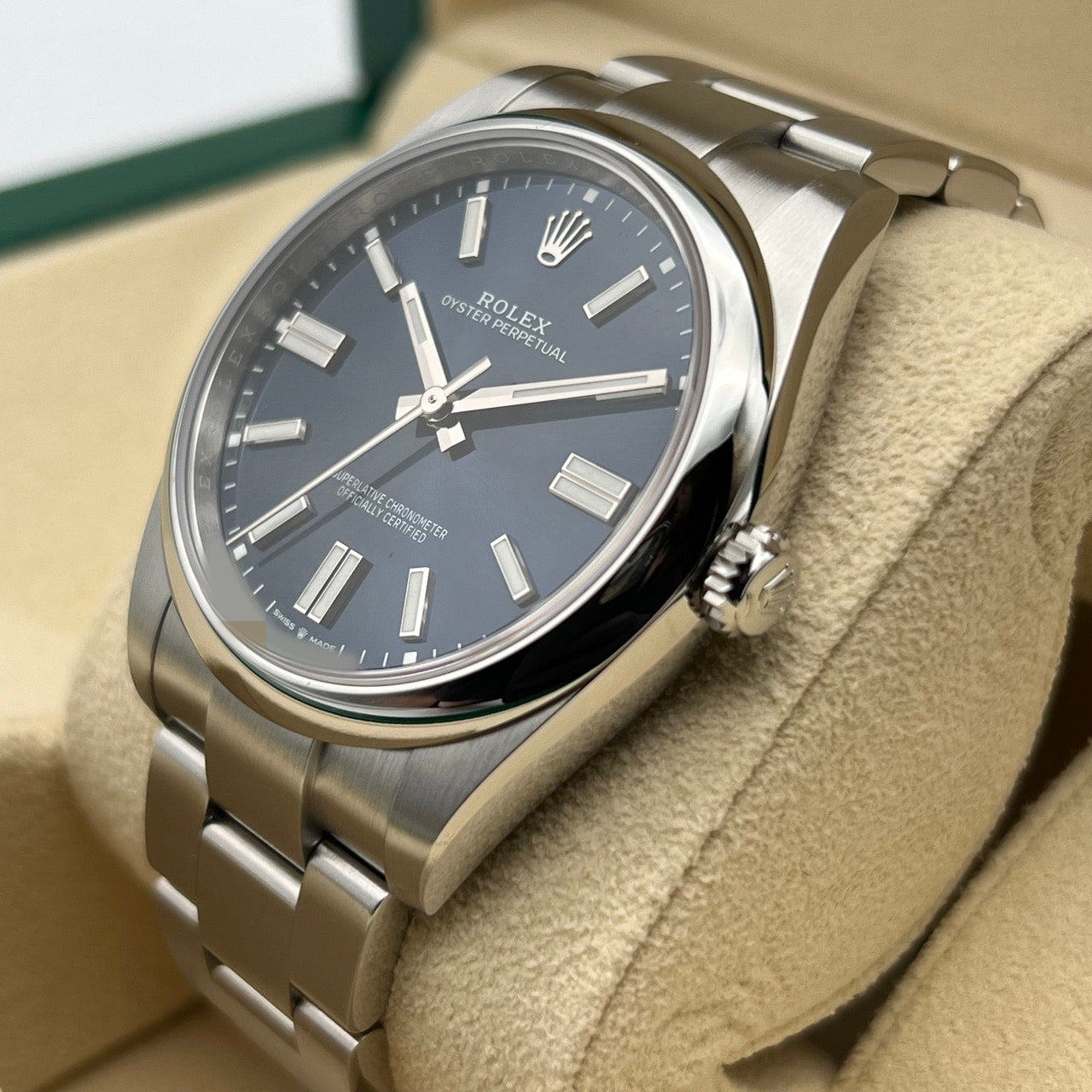 プレオウンド ロレックス オイスターパーペチュアル 124300 オイスターブレスレット ブルー 41mm