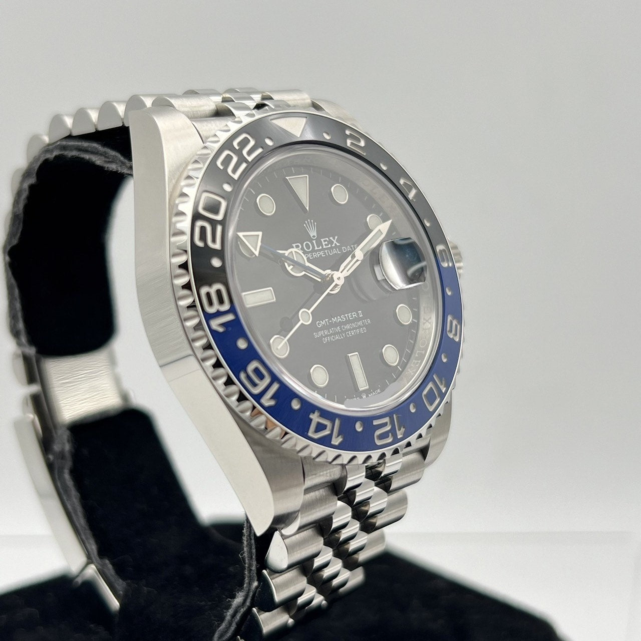 롤렉스 GMT 마스터 II 126710BLNR 배트맨 40mm 스테인리스 스틸 희년 팔찌