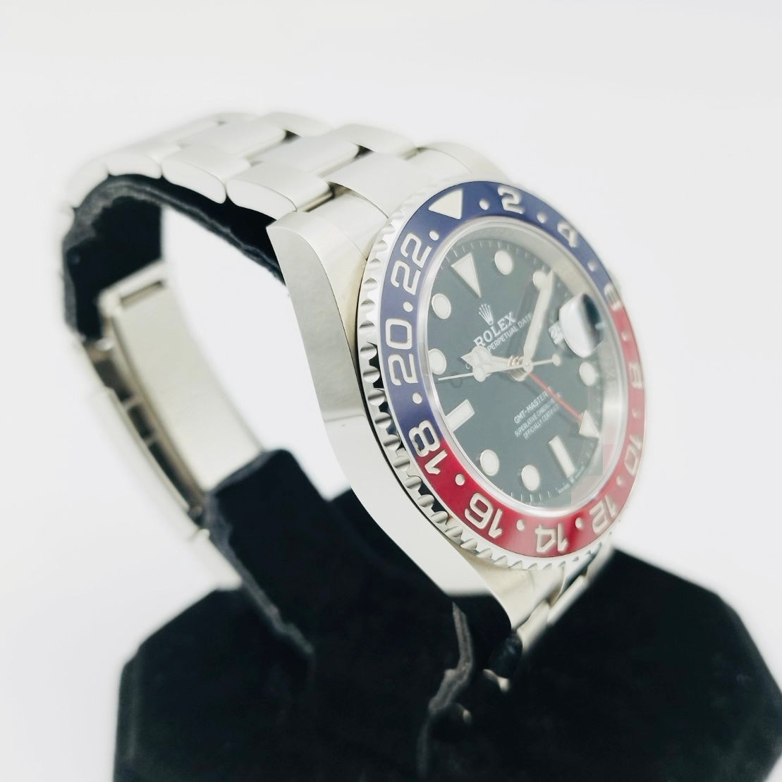 롤렉스 GMT 마스터 II 126710Blro 굴 팔찌 검은 펩시 40mm