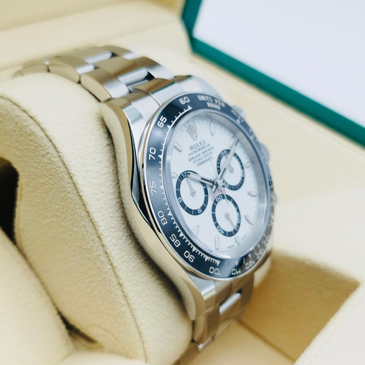 劳力士 Daytona 126500LN 白色 40 毫米不锈钢牡蛎手链