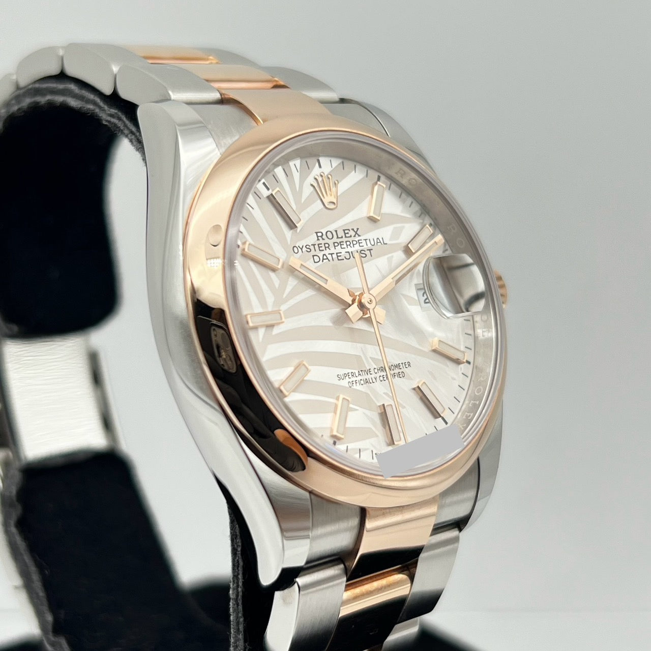 プレオウンド ロレックス デイトジャスト 126201 シルバー パームモチーフ オイスターブレスレット36mm