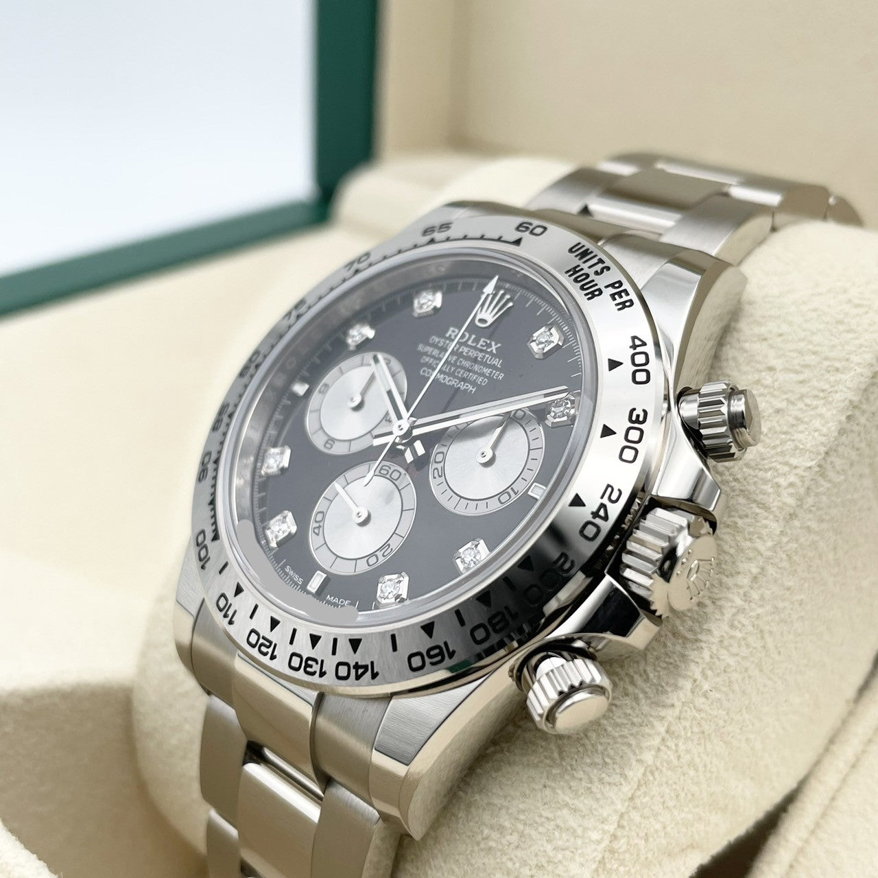 Rolex Daytona 126509G Diamond Bright Black & Steel 40mm