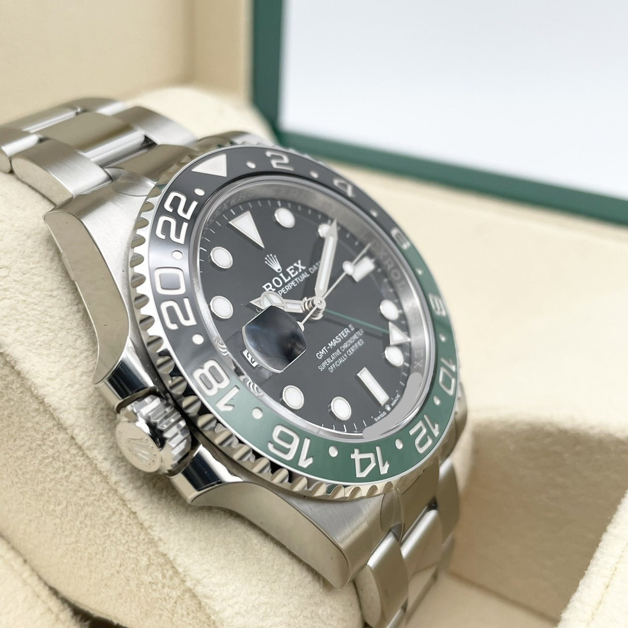 [전체 보호 스티커 포함! ! Rolex GMT 마스터 II 126720VTNR 굴 팔찌 40mm