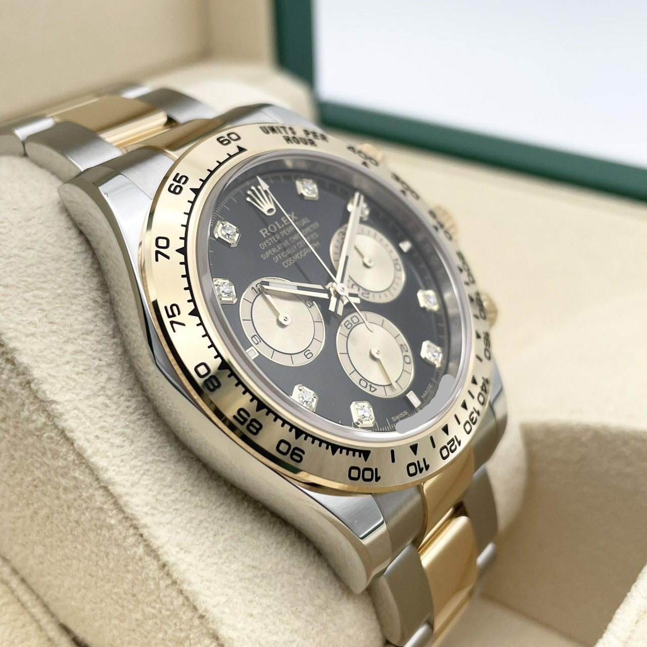 劳力士 Daytona 126503G 亮黑金 8P 镶钻 40 毫米