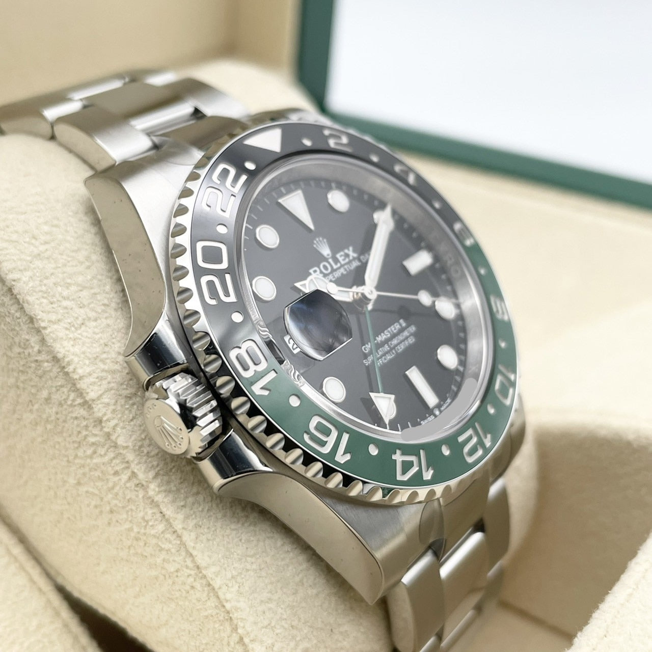 [전체 보호 스티커 포함! ! Rolex GMT 마스터 II 126720VTNR 굴 팔찌 40mm