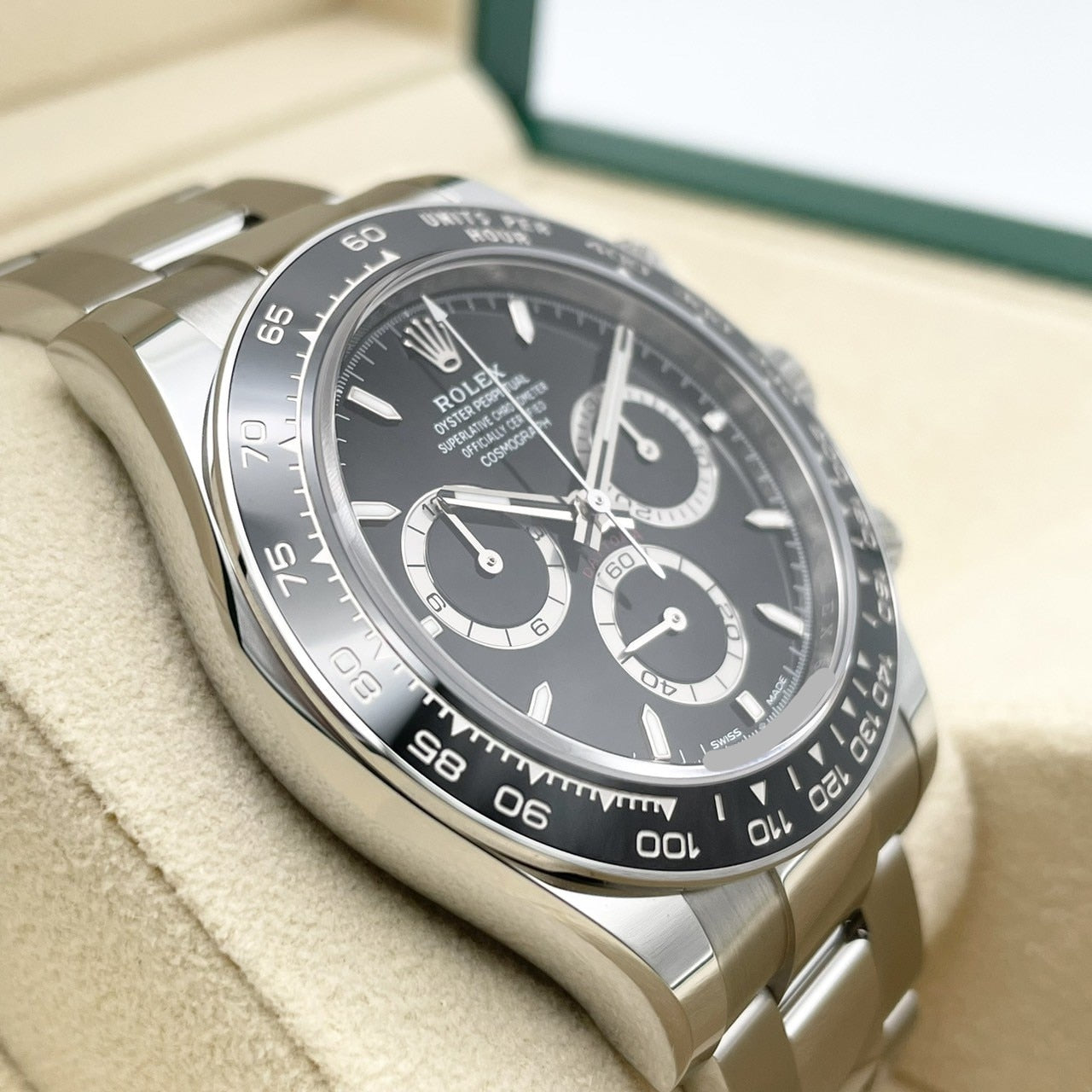 プレオウンド ロレックス デイトナ 126500LN ブラック 40mm ステンレススチール オイスターブレス