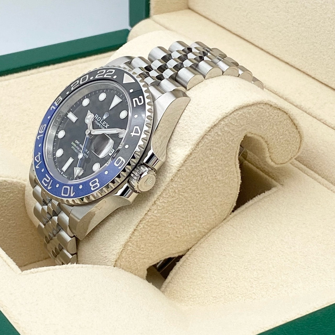롤렉스 GMT 마스터 II 126710BLNR Jubilee 팔찌 검은 배트맨 40mm