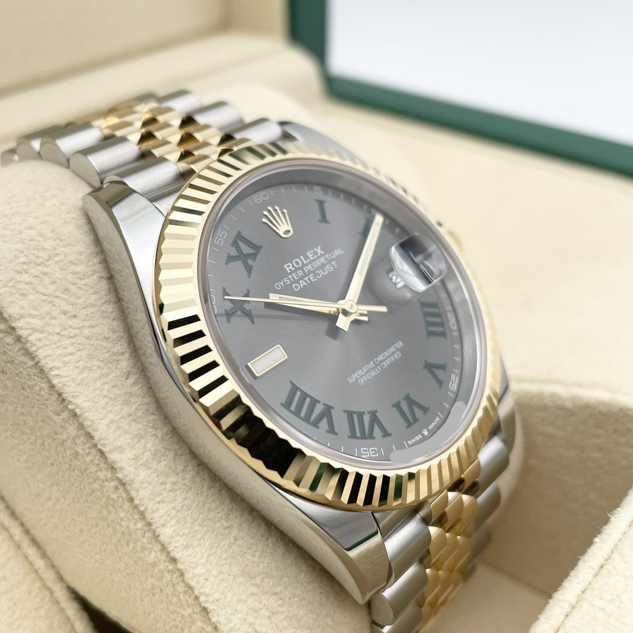 プレオウンド ロレックス デイトジャスト 126333 スレートローマ ジュビリーブレス 41mm